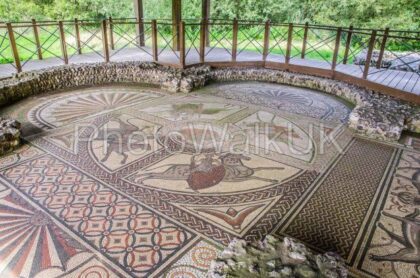 Large Roman Mosaic near Littlecote House Wiltshire - Photo Walk UK